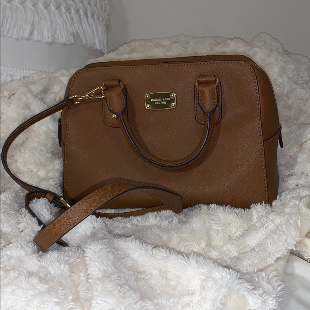 Michael Kors brown leather purse